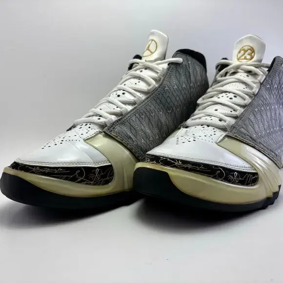 NIKE AIR JORDAN 2008 Retro OG 23 Xx3 White Stealth Shoes  display picture 3